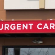 Outdoor urgent care sign.