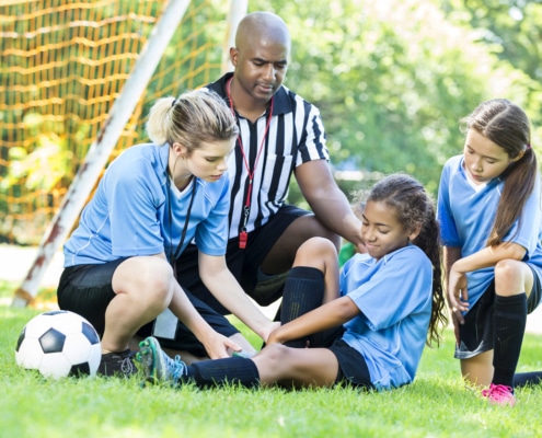 Young girl soccer player got hurt during the game - Colorado Center of Orthopaedic Excellence Young girl soccer player got hurt during the game